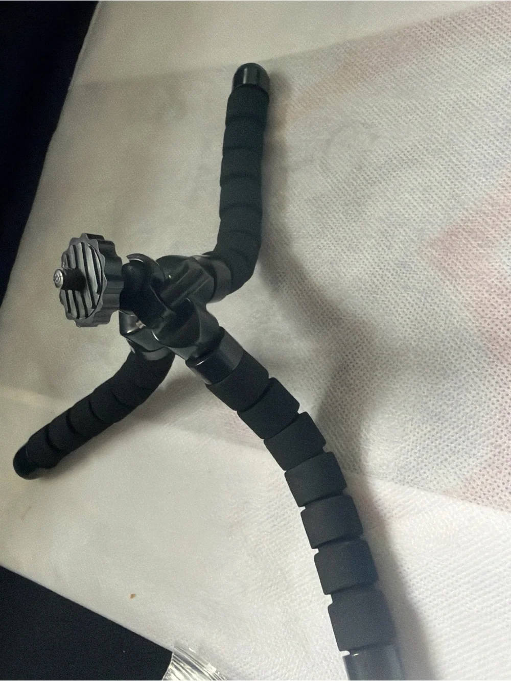 Compact Black Mini Tripod for Cameras and Video